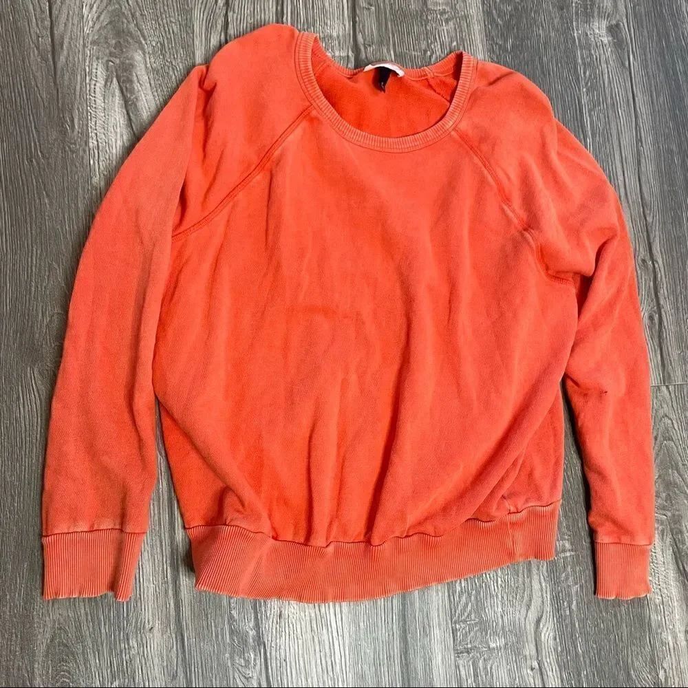 2/$30 Universal Thread Orange Distressed Sweatshirt - Picture 4 of 7